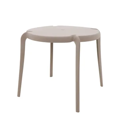 Mesa Tramontina Summa Clarice en Polipropileno y Fibra de Vidrio Taupe