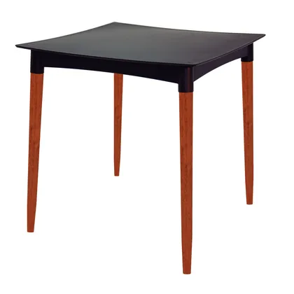 Mesa Tramontina Summa Diana en Polipropileno con Patas de Madera Eucalipto