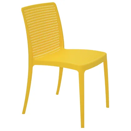 Silla Tramontina Summa Isabelle en Polipropileno y Fibra de Vidrio Amarillo