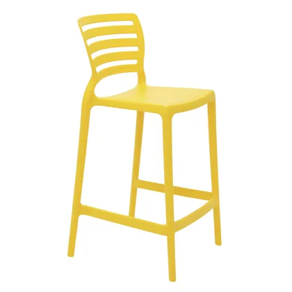Silla Tramontina Summa Sofia Alta Residencia en Polipropileno y Fibra de Vidrio Amarillo