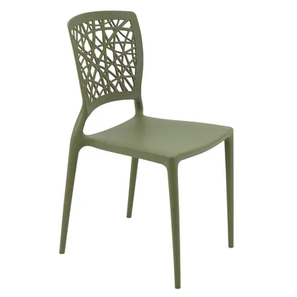 Silla Tramontina Summa Joana en Polipropileno y Fibra de Vidrio Verde Oliva