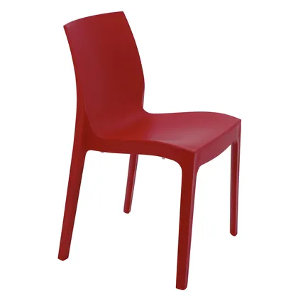 Silla Tramontina Summa Alice Satinada en Polipropileno Rojo