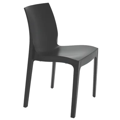 Silla Tramontina Summa Alice Satinada en Polipropileno Negro