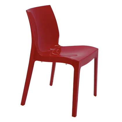 Silla Tramontina Summa Alice Brilho en Polipropileno Rojo