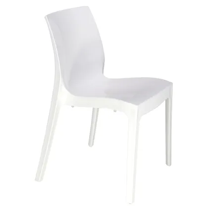 Silla Tramontina Summa Alice Brillo en Polipropileno Blanco