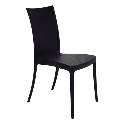 Silla Tramontina Summa Laura en Polipropileno y Fibra de Vidrio Negro