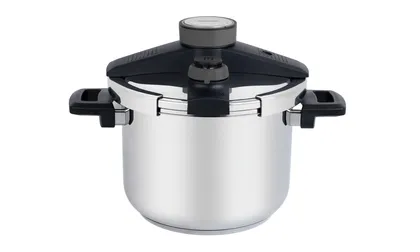 Olla a presión Tramontina Presto de acero inoxidable fondo triple con 5 dispositivos de se