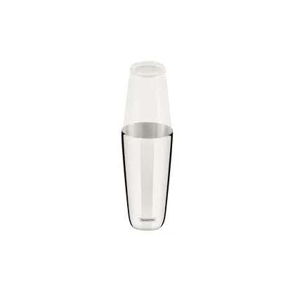 Coctelera Boston Tramontina en Acero Inoxidable y Tapa de Vidrio 700 ml