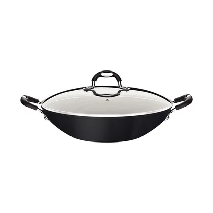 Wok Tramontina Mônaco Induction en Aluminio con Revestimiento Interno y Externo Antiadhere