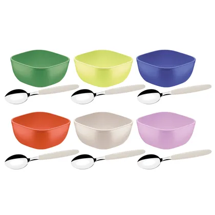 Juego para Postre Tramontina MixColor en Polipropileno de Mezclado 12 Piezas