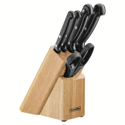 Juego de Cuchillos Tramontina Ultracorte con Láminas de Acero Inoxidable, Mangos de Polipr