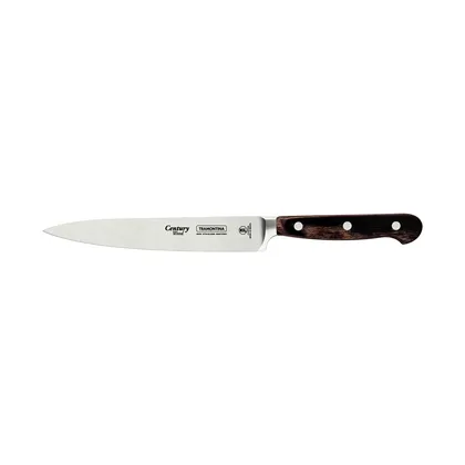 Cuchillo Utility Tramontina Century Wood con Lámina de Acero Inoxidable y Mango de Madera