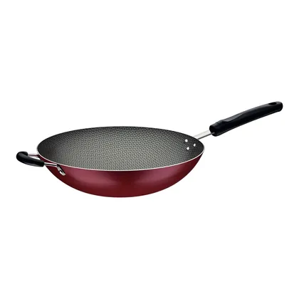 Wok Tramontina Loreto en Aluminio con Revestimiento Interno Antiadherente Starflon Max con