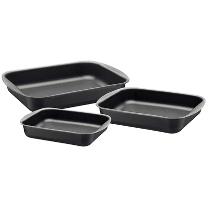 Juego de asaderas Tramontina Brasil en aluminio con revestimiento antiadherente Starflon M