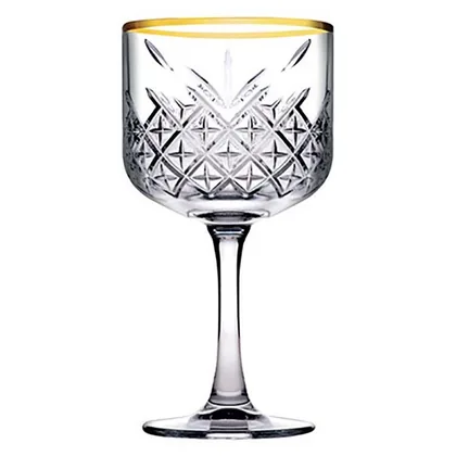 Set 4 Copas Timeless Golden Touch Coctel