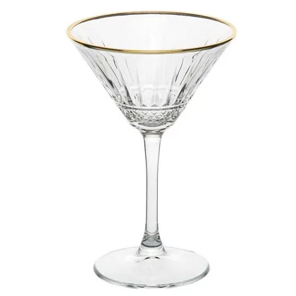 Set 4 Copas Elysia Golden Touch Coctel